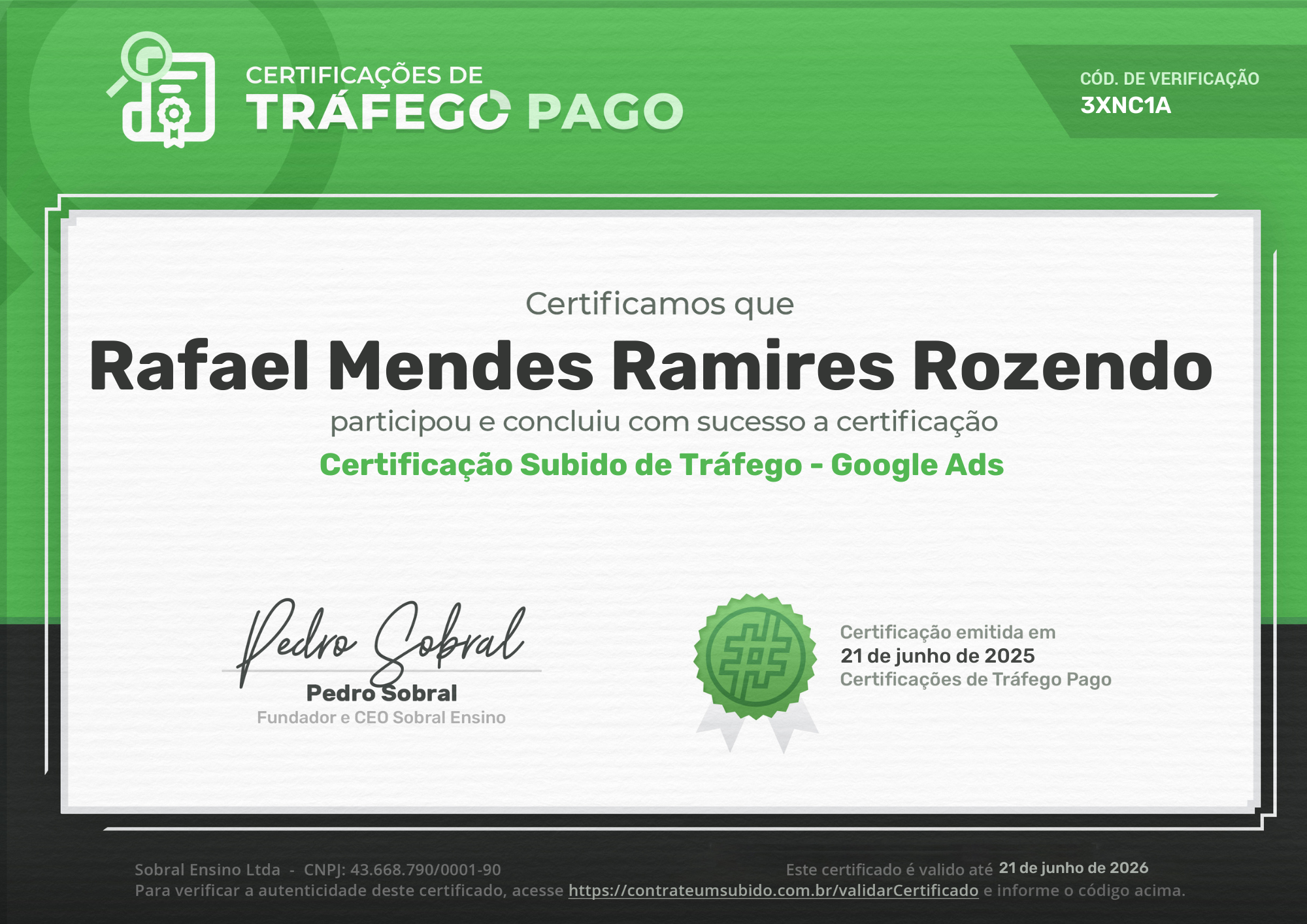 Certificação Google Ads